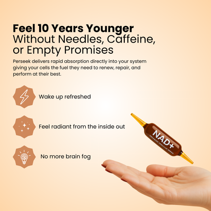 Perseek Advanced NAD+ 1200mg NAD Supplement for Skin Aging Support Energy & Focus