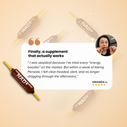 Perseek Advanced NAD+ 1200mg NAD Supplement for Skin Aging Support Energy & Focus